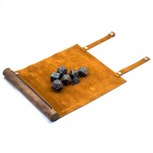 Load image into Gallery viewer, Zippered Faux Leather Dice Carry Case with Rolling Mat