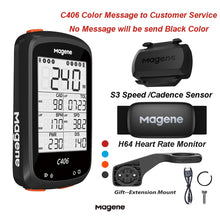 Load image into Gallery viewer, Magene C406 Pro Bike GPS Computer MTB Road Cycle Smart Wireless Waterproof Speedometer Bicycle Odometer