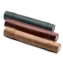 Load image into Gallery viewer, Zippered Faux Leather Dice Carry Case with Rolling Mat