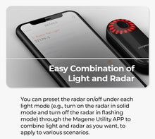 Load image into Gallery viewer, Magene Bike Radar Tail Light Headliight Bicycle Smart Rear Lighting Saddle Seatpost Ebike LED Cycling Taillight