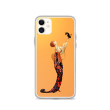Load image into Gallery viewer, Art-Deco Lady with a Demon Dog iPhone Case