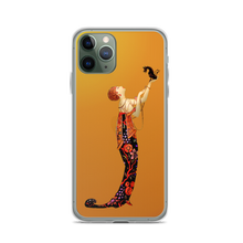 Load image into Gallery viewer, Art-Deco Lady with a Demon Dog iPhone Case