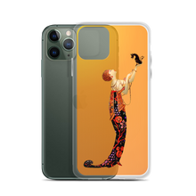 Load image into Gallery viewer, Art-Deco Lady with a Demon Dog iPhone Case