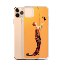 Load image into Gallery viewer, Art-Deco Lady with a Demon Dog iPhone Case