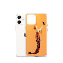 Load image into Gallery viewer, Art-Deco Lady with a Demon Dog iPhone Case