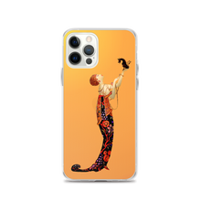 Load image into Gallery viewer, Art-Deco Lady with a Demon Dog iPhone Case