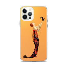 Load image into Gallery viewer, Art-Deco Lady with a Demon Dog iPhone Case