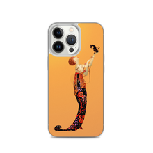 Load image into Gallery viewer, Art-Deco Lady with a Demon Dog iPhone Case