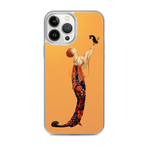 Load image into Gallery viewer, Art-Deco Lady with a Demon Dog iPhone Case
