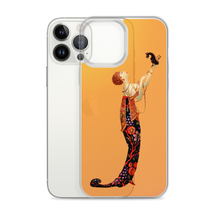 Load image into Gallery viewer, Art-Deco Lady with a Demon Dog iPhone Case