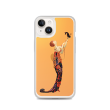 Load image into Gallery viewer, Art-Deco Lady with a Demon Dog iPhone Case