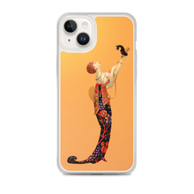 Load image into Gallery viewer, Art-Deco Lady with a Demon Dog iPhone Case
