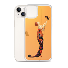 Load image into Gallery viewer, Art-Deco Lady with a Demon Dog iPhone Case