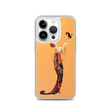 Load image into Gallery viewer, Art-Deco Lady with a Demon Dog iPhone Case