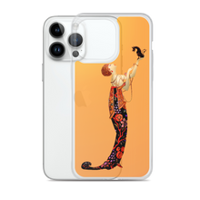 Load image into Gallery viewer, Art-Deco Lady with a Demon Dog iPhone Case