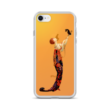 Load image into Gallery viewer, Art-Deco Lady with a Demon Dog iPhone Case