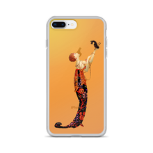 Load image into Gallery viewer, Art-Deco Lady with a Demon Dog iPhone Case