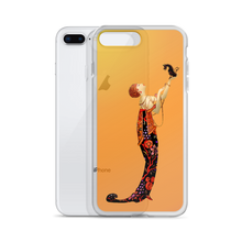 Load image into Gallery viewer, Art-Deco Lady with a Demon Dog iPhone Case