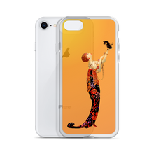 Load image into Gallery viewer, Art-Deco Lady with a Demon Dog iPhone Case
