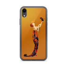 Load image into Gallery viewer, Art-Deco Lady with a Demon Dog iPhone Case