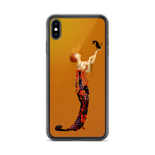 Load image into Gallery viewer, Art-Deco Lady with a Demon Dog iPhone Case