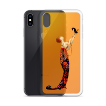 Load image into Gallery viewer, Art-Deco Lady with a Demon Dog iPhone Case
