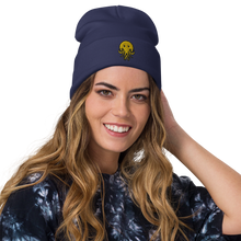 Load image into Gallery viewer, Embroidered Cthulhu Smiley Beanie