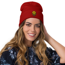 Load image into Gallery viewer, Embroidered Cthulhu Smiley Beanie