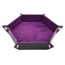 Load image into Gallery viewer, Faux Leather Folding Hexagonal Tray