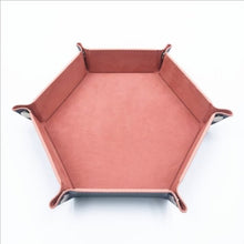 Load image into Gallery viewer, Faux Leather Folding Hexagonal Tray