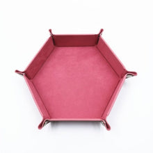 Load image into Gallery viewer, Faux Leather Folding Hexagonal Tray