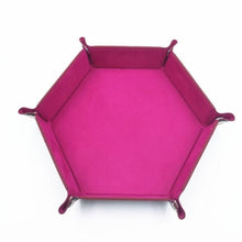 Load image into Gallery viewer, Faux Leather Folding Hexagonal Tray