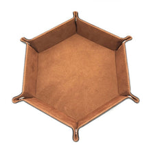 Load image into Gallery viewer, Faux Leather Folding Hexagonal Tray