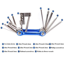 Load image into Gallery viewer, Multifunction 11 In1 Bicycle Tool Kit