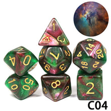 Load image into Gallery viewer, Another 7-piece polyhedral dice set. ;-)