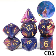 Load image into Gallery viewer, Another 7-piece polyhedral dice set. ;-)