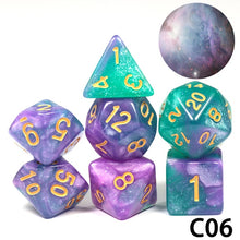Load image into Gallery viewer, Another 7-piece polyhedral dice set. ;-)