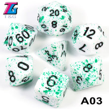 Load image into Gallery viewer, Another 7-piece polyhedral dice set. ;-)