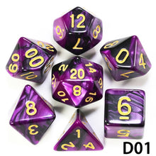 Load image into Gallery viewer, Another 7-piece polyhedral dice set. ;-)