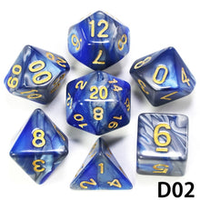 Load image into Gallery viewer, Another 7-piece polyhedral dice set. ;-)
