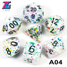 Load image into Gallery viewer, Another 7-piece polyhedral dice set. ;-)