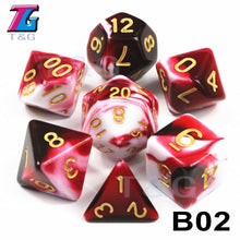 Load image into Gallery viewer, Another 7-piece polyhedral dice set. ;-)