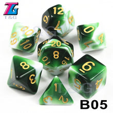 Load image into Gallery viewer, Another 7-piece polyhedral dice set. ;-)