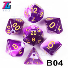 Load image into Gallery viewer, Another 7-piece polyhedral dice set. ;-)