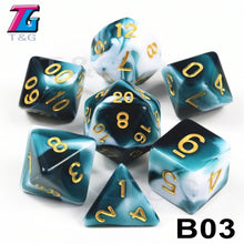 Load image into Gallery viewer, Another 7-piece polyhedral dice set. ;-)