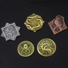 Load image into Gallery viewer, Chtulhu Mythos Coins and Keychains