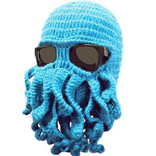 Load image into Gallery viewer, Cthulhu Tentacle Crochet Beanie Hat /Wind Mask