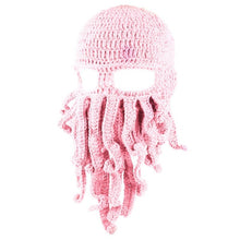 Load image into Gallery viewer, Cthulhu Tentacle Crochet Beanie Hat /Wind Mask