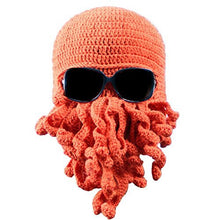 Load image into Gallery viewer, Cthulhu Tentacle Crochet Beanie Hat /Wind Mask