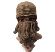 Load image into Gallery viewer, Cthulhu Tentacle Crochet Beanie Hat /Wind Mask
